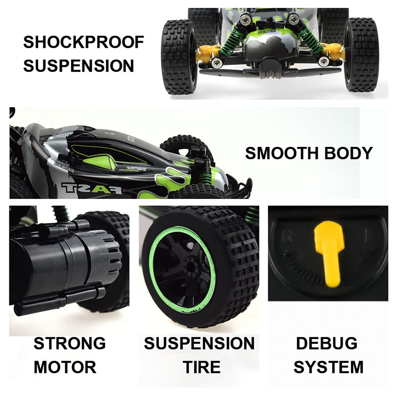 High-speed Remote Control Car with High-performance Rechargeable Battery