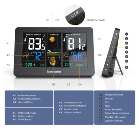 Wireless Indoor Outdoor Weather Station