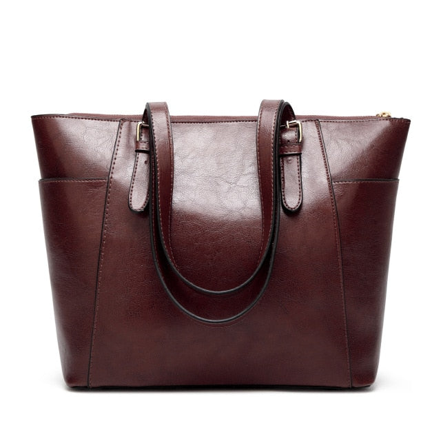 Leather Shoulder Bag Matte