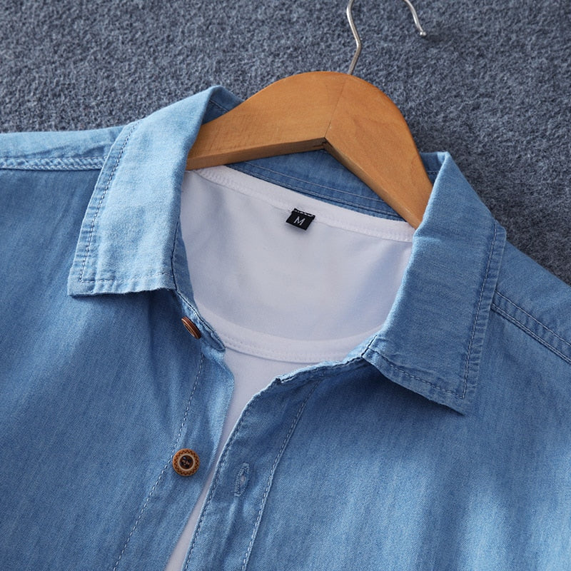 Button-Down Denim Shirt