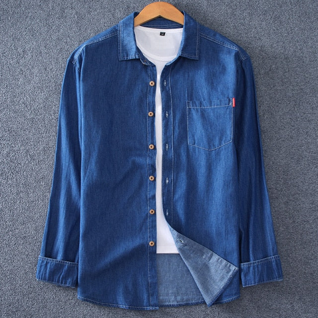 Button-Down Denim Shirt