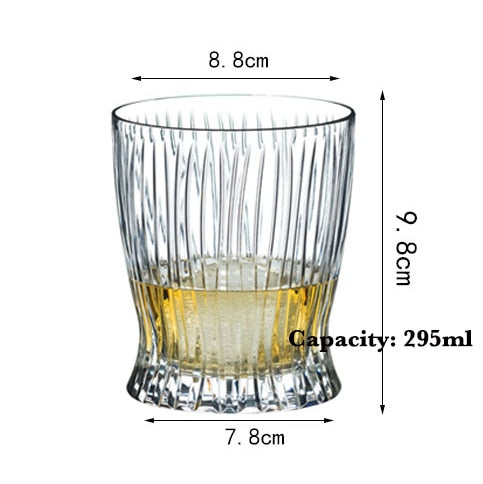 Glass Tumbler for Whiskey, Scotch, Bourbon or Rum