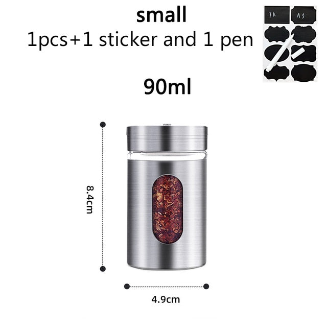 Stainless Steel Spice Storage Jar