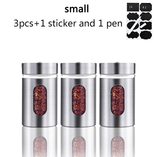 Stainless Steel Spice Storage Jar