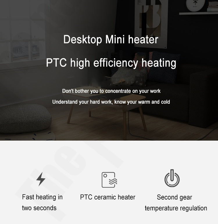 Quiet Compact Personal Heater