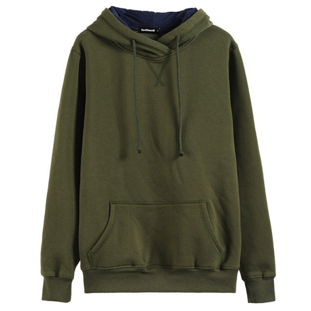 Cotton Solid Color Sweatshirt Zip-Up or Pullover