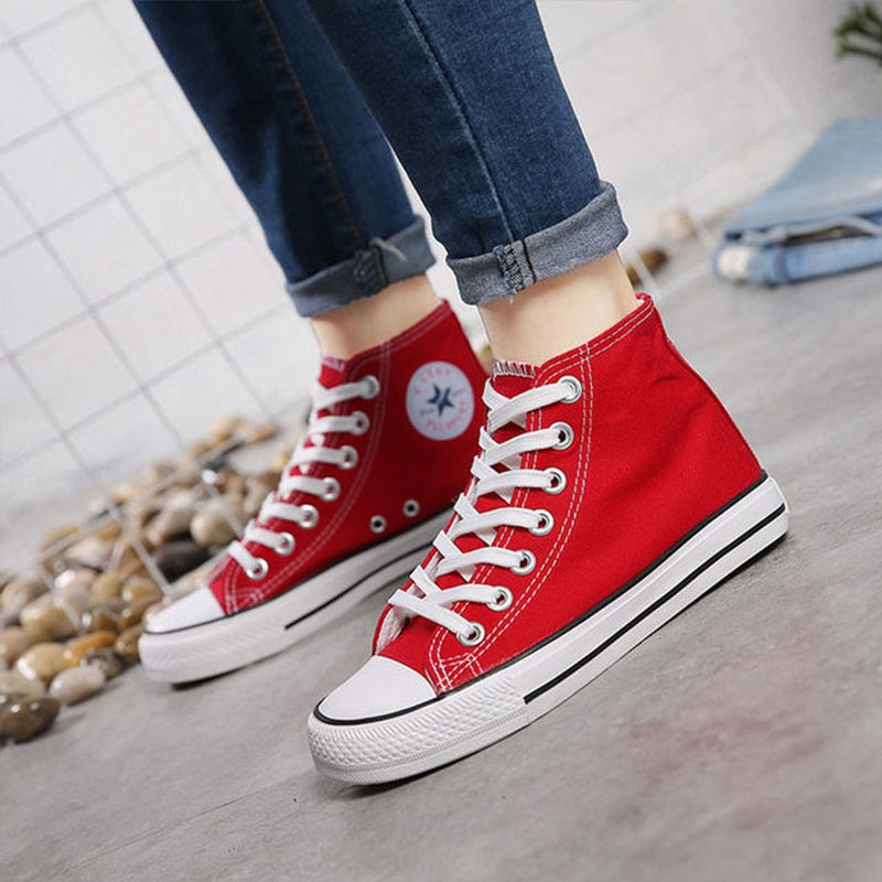 Lace-Up Canvas Sneakers