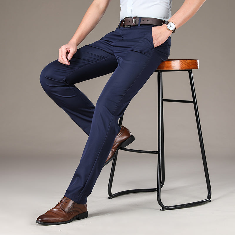 Smart Casual Slim Fit Stretch Trousers