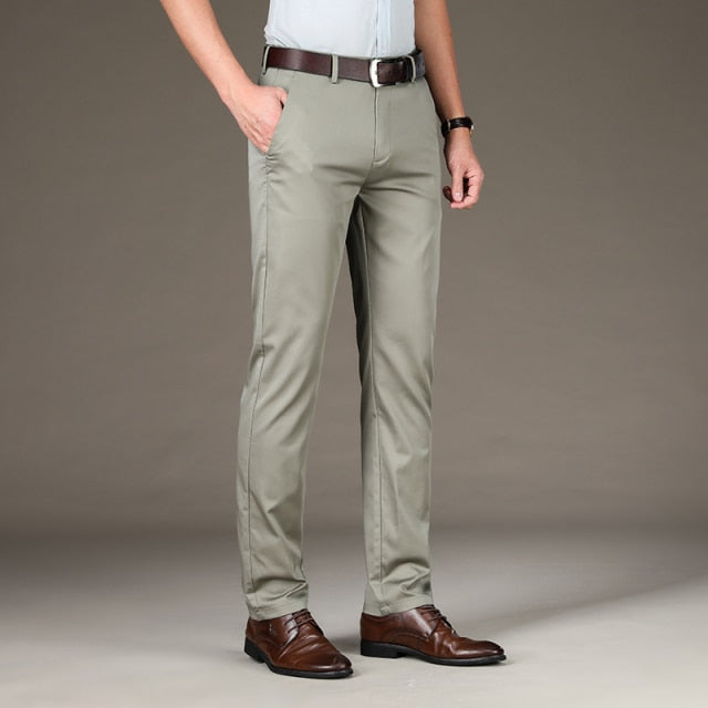 Smart Casual Slim Fit Stretch Trousers