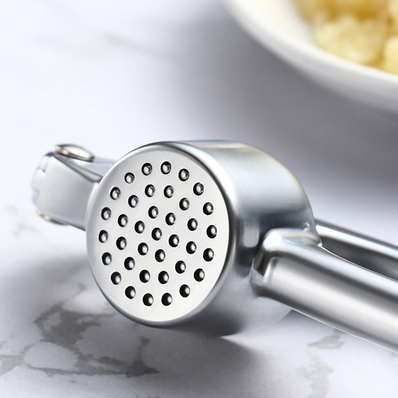 Sleek Stainless Steel Garlic and Ginger Press