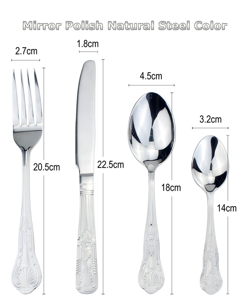 Traditional Stainless Steel Cutlery Set