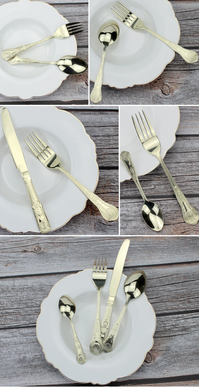 Traditional Stainless Steel Cutlery Set